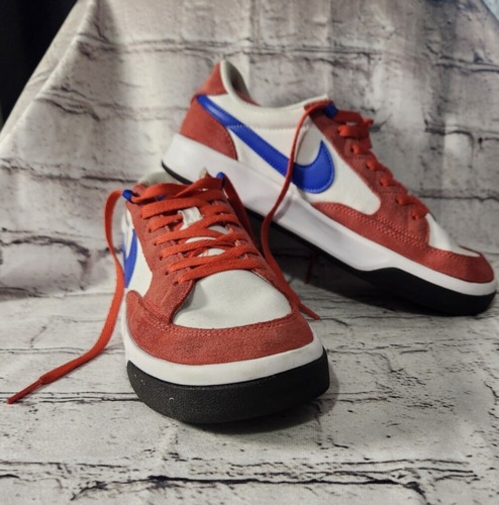 Nike SB Adversary Premium Lobster White Shoes Low Top Red White Blue Men's Sz 7